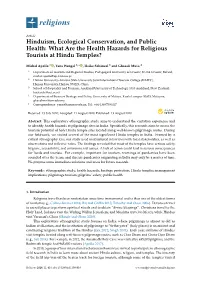 What Are the Health Hazards for Religious Tourists at Hindu Temples?