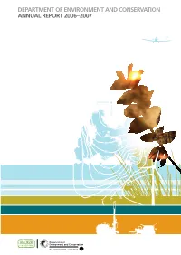 Department of Environment and Conservation Annual Report 2006