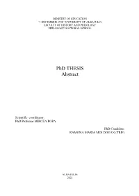 Phd THESIS Abstract
