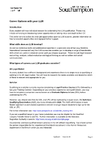 Career Options with Your LLM