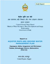 Kopargaon, Rahta, Sangamner and Shrirampur Talukas, Ahmadnagar District, Maharashtra (Part-II)