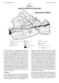 Surrey's Extractive Industries