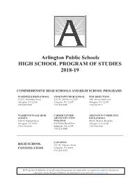 Program of Studies 2018-19