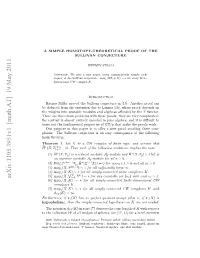 A Simple Homotopy-Theoretical Proof of the Sullivan Conjecture 3