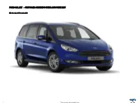 Ford Galaxy - Customer Ordering Guide and Price List