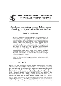 Introducing Nissology to Speculative-Fiction Studies
