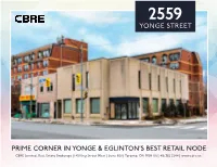 Prime Corner in Yonge & Eglinton's Best Retail Node