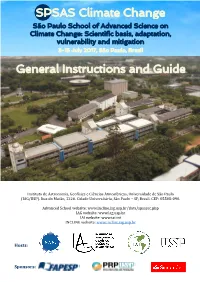 SPSAS Climate Change General Instructions and Guide