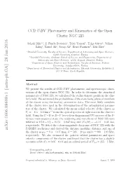 CCD UBV Photometry and Kinematics of the Open Cluster NGC