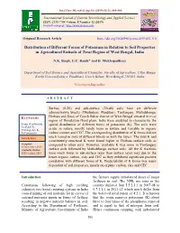 Distribution of Different Forms of Potassium in Relation to Soil Properties in Agricultural Entisols of Terai Region of West Bengal, India