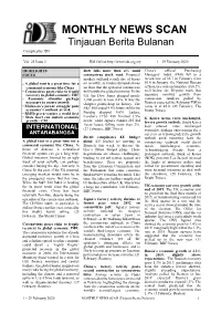 Monthly News Scan