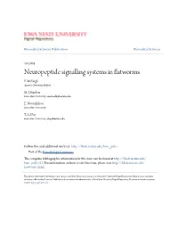 Neuropeptide Signalling Systems in Flatworms P