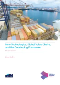 New Technologies, Global Value Chains, and the Developing Economies