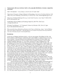 1 Crustaceans in Cold Seep Ecosystems: Fossil Record, Geographic Distribution, Taxonomic Composition, 2 and Biology 3 4 Adiël A