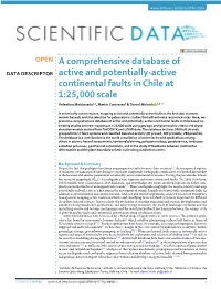 A Comprehensive Database of Active and Potentially-Active Continental