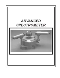 ADVANCED SPECTROMETER Introduction