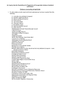 An Inquiry Into the Possibility of a Programme of Co-Operation Between Scotland and Ireland
