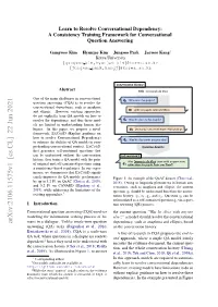 Arxiv:2106.11575V1 [Cs.CL] 22 Jun 2021 Mans in a Dialogue
