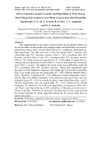 Effect of Spondias Mombin on Intake and Digestibility in West African Dwarf Sheep Fed Graded Level of Whole Cassava Root Meal Based Diet *Eniolorunda, O