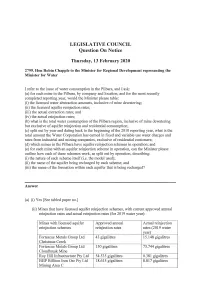 LEGISLATIVE COUNCIL Question on Notice