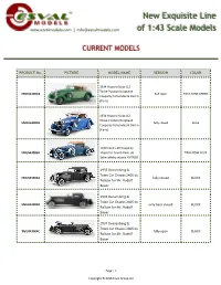 New Exquisite Line of 1:43 Scale Models