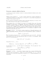 Parameters, Estimation, Likelihood Function a Summary of Concepts