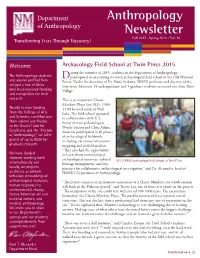 Spring 2016 Newsletter