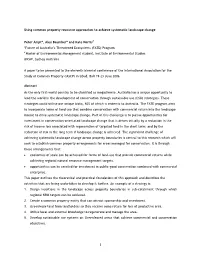 Using Common Property Resource Approaches to Achieve Systematic Landscape Change