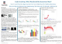 Who Murdered the Somerton Man? Yami Li and Yifan Ma, Supervised by Prof