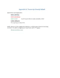 Appendix B: Transcript Bravely Default