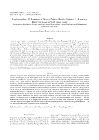 Implementation 3D Inversion of Gravity Data to Identify Potential