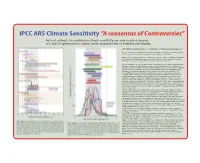 IPCC AR5 Climate Sensitivity “A Consensus of Contraversies”