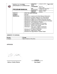PM 8010.1B Work Release Program