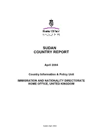 Sudan Country Report