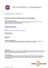 Contested States As Liminal Spaces of Citizenship