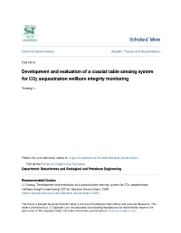 Development and Evaluation of a Coaxial Cable Sensing System for CO2 Sequestration Wellbore Integrity Monitoring