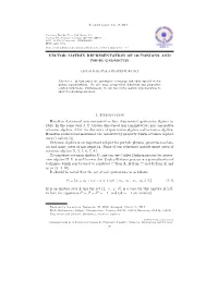 Vector Matrix Representation of Octonions and Their Geometry