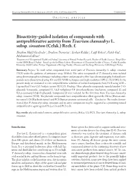 Bioactivity-Guided Isolation of Compounds with Antiproliferative Activity from Teucrium Chamaedrys L. Subsp. Sinuatum (Celak.) Rech
