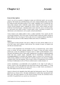 Chapter 6.1 Arsenic