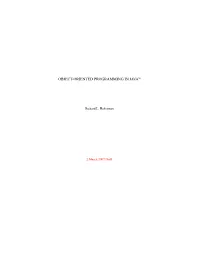 Object-Oriented Programming in Javatm