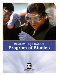 2020-21 ASD High School Program of Studies