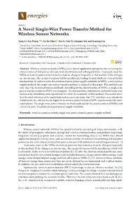 A Novel Single-Wire Power Transfer Method for Wireless Sensor Networks