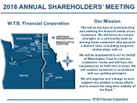 Annual Shareholders Meeting Presentation 2018