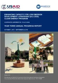 Enhancing Capacity for Low Emission Development Strategies (Ec-Leds)
