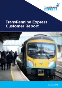 Transpennine Express Customer Report