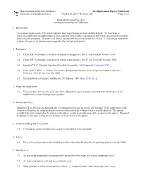 C:\My Files\Toxicology\QA Procedures\Pipette Calibration SOP.Wpd