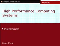 High Performance Computing Systems