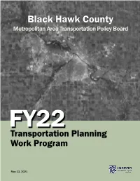 MPO Transportation Planning Work Program, 2022