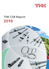 THK CSR Report 2019