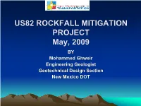 Us82 Rockfall Mitigation Project